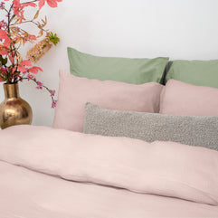 Mousseline roze 140 x 220