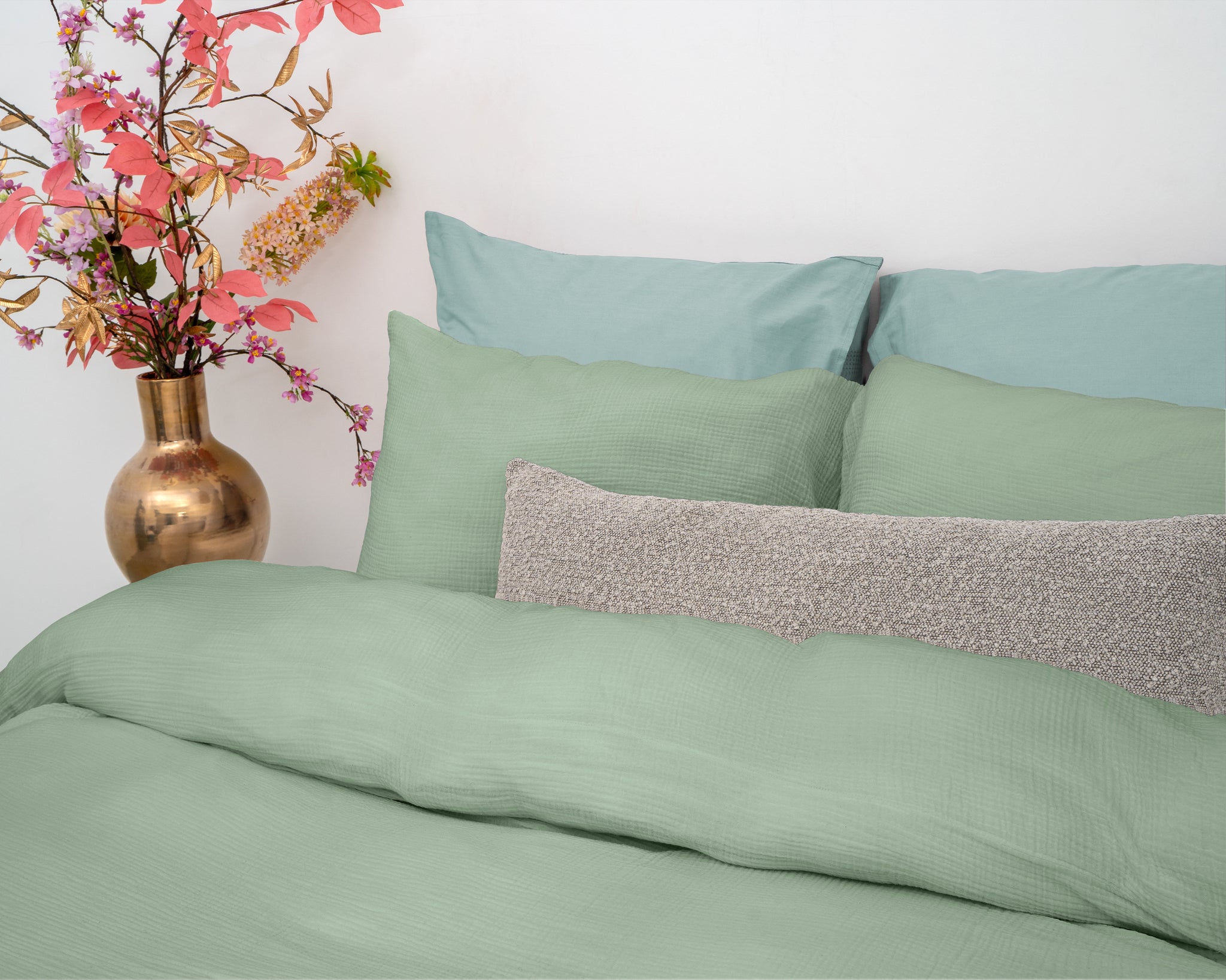mousseline groen 140 x 220