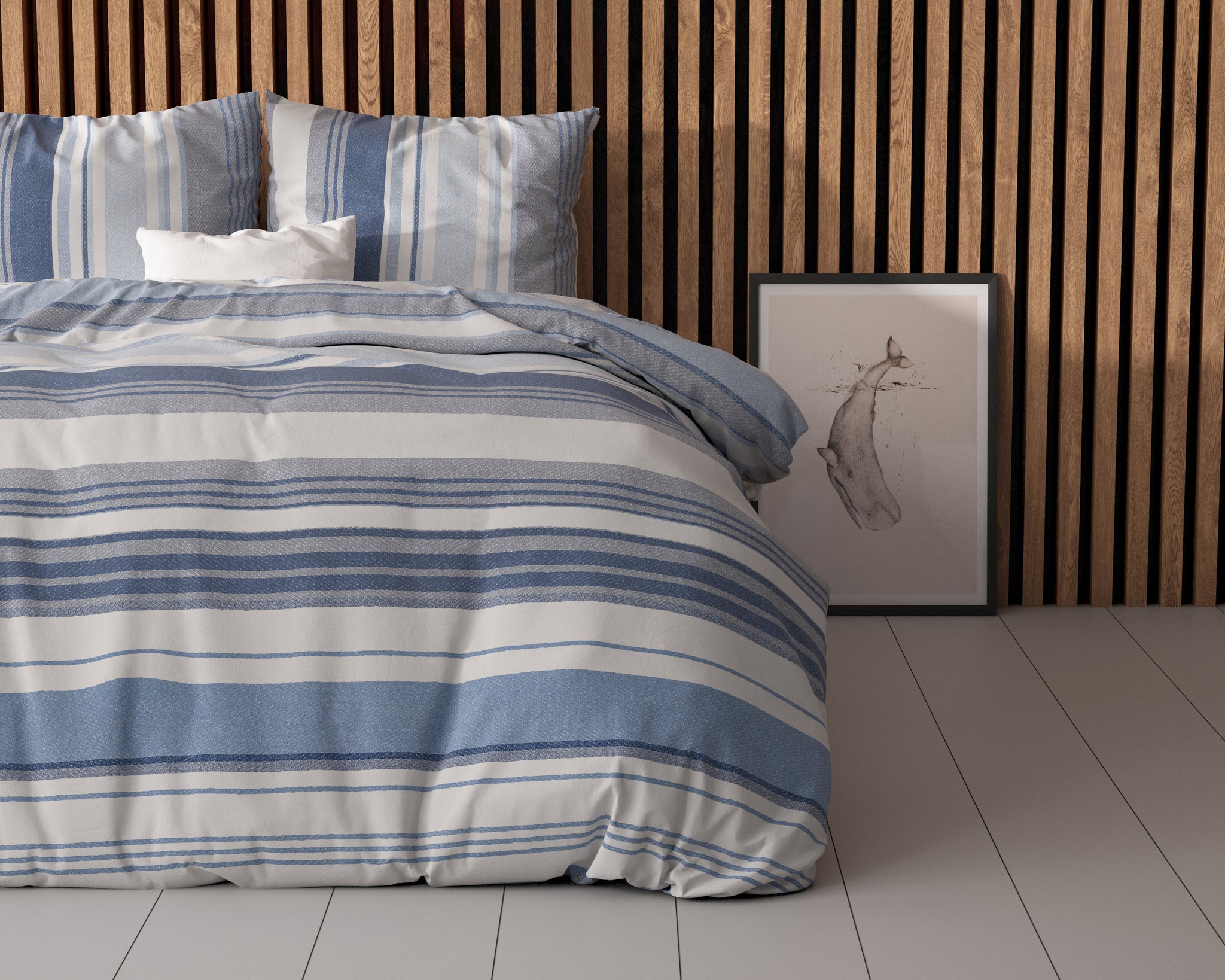 Gestreept Blauw 140 x 200/220