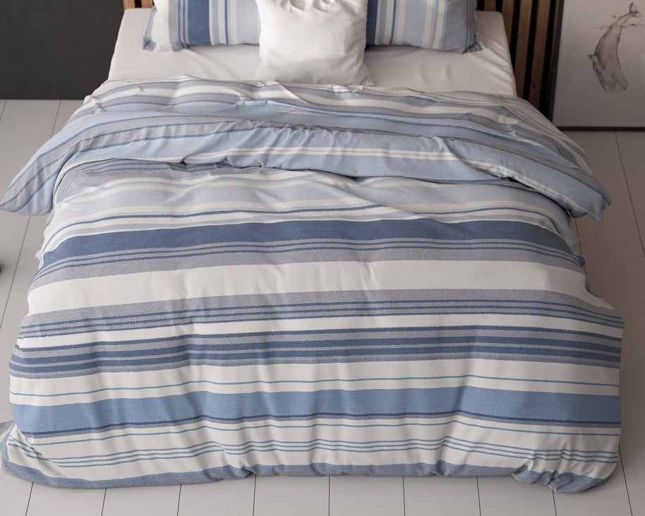 Gestreept Blauw 140 x 200/220