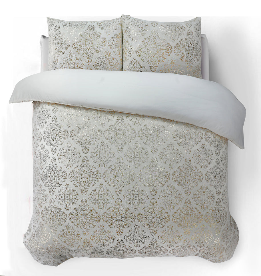 Glamour flanel artfolie crème 140 x 200/220