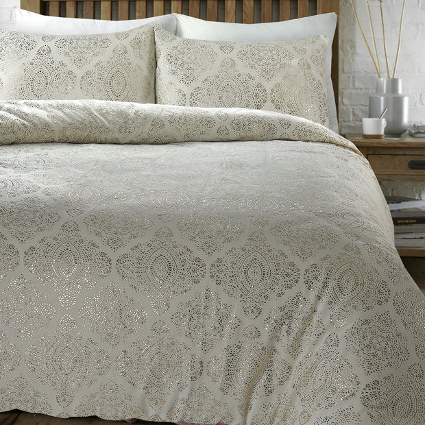 Glamour flanel artfolie crème 140 x 200/220