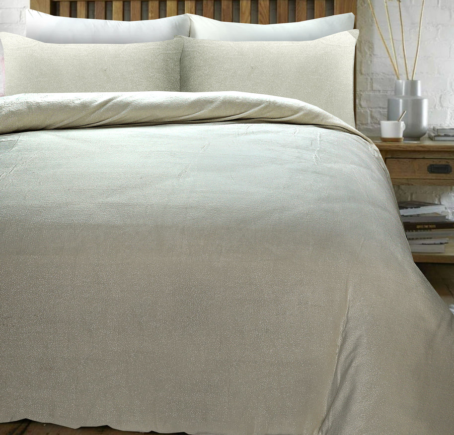 Glamour Flanel Deco Foil Crème 140 x 200/220