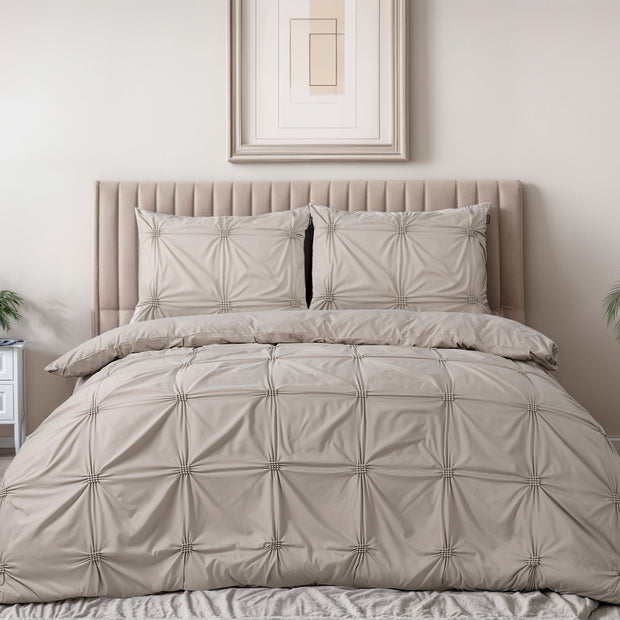 Punch pintuck taupe 140 x 200/220