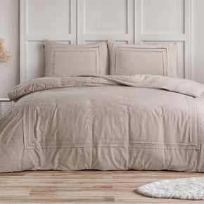 Getailleerde taupe 140 x 200/220