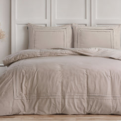 Getailleerde taupe 140 x 200/220