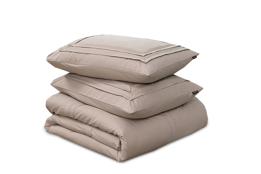 Getailleerde taupe 140 x 200/220