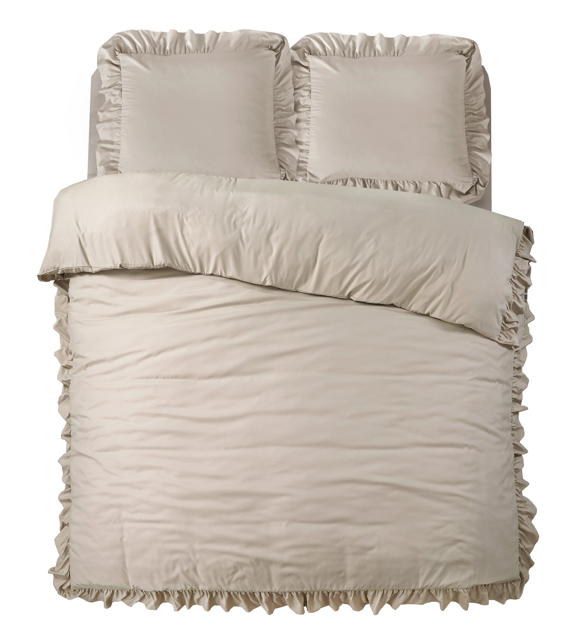 Ruffles taupe 140 x 200/220