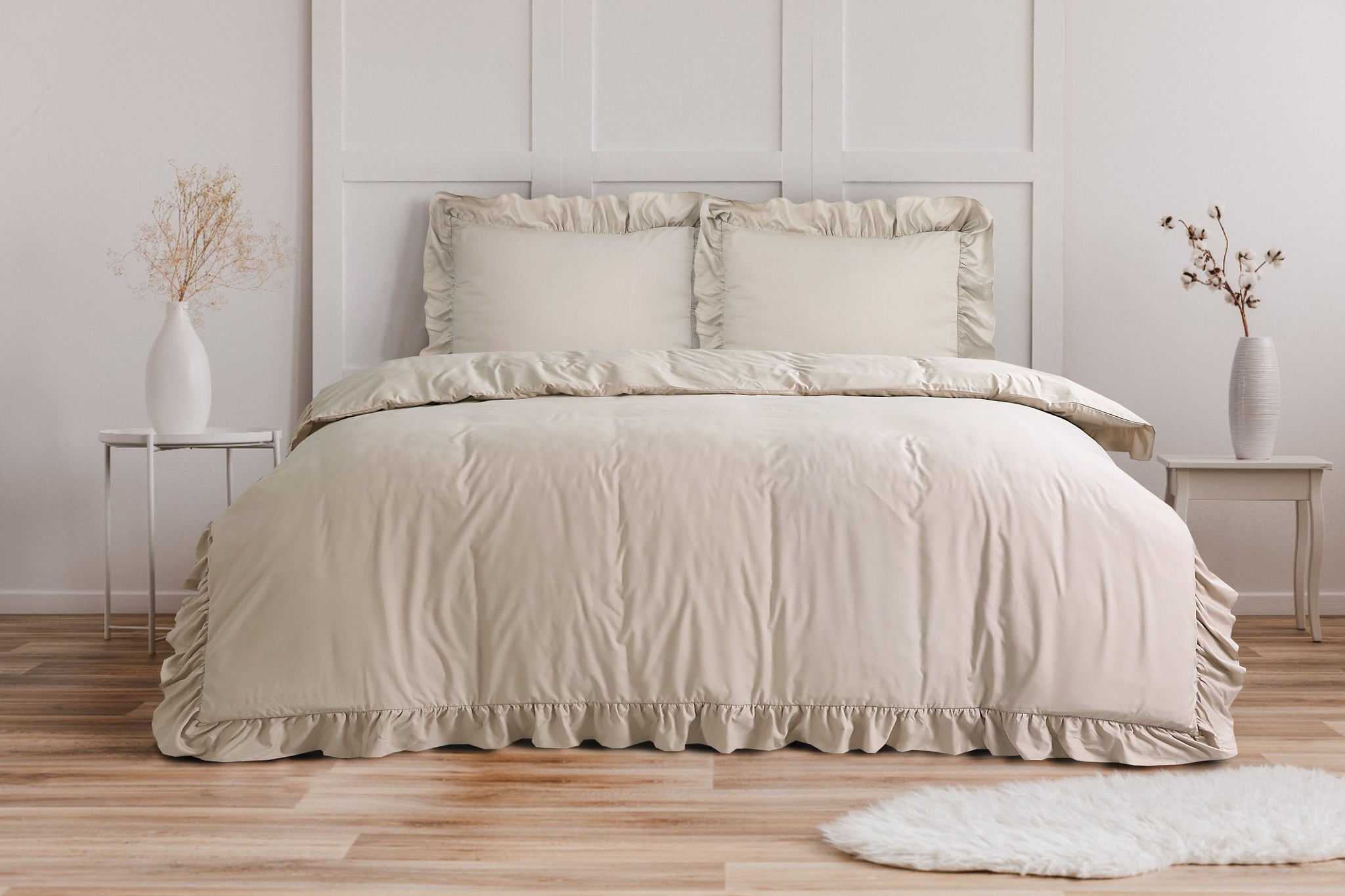 Ruffles taupe 140 x 200/220