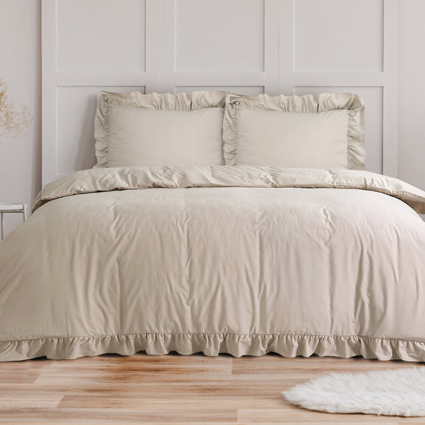 Ruffles taupe 140 x 200/220