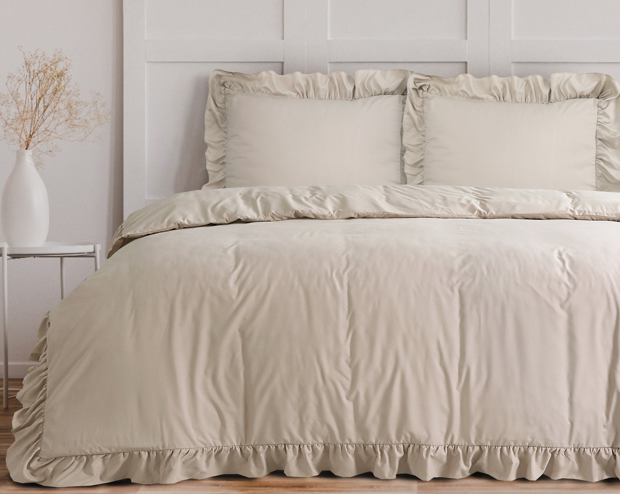 Ruffles taupe 140 x 200/220