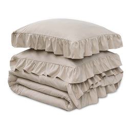 Ruffles taupe 140 x 200/220