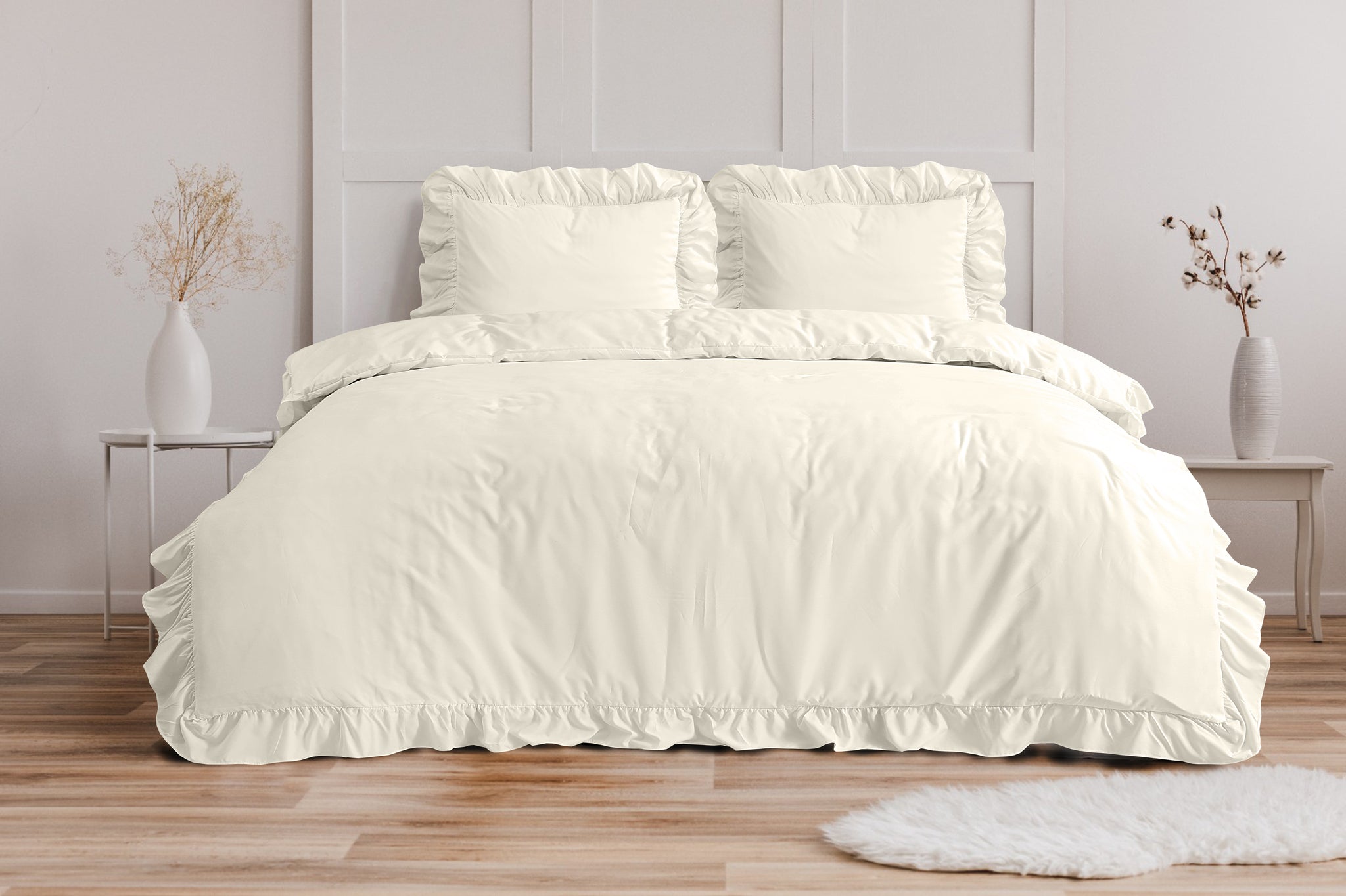 Ruffles Crème 140 x 200/220