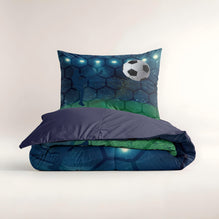 Live voetbal Blauw 140 x 200/220