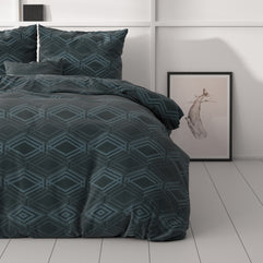 Wavey marineblauw 240 x 200/220