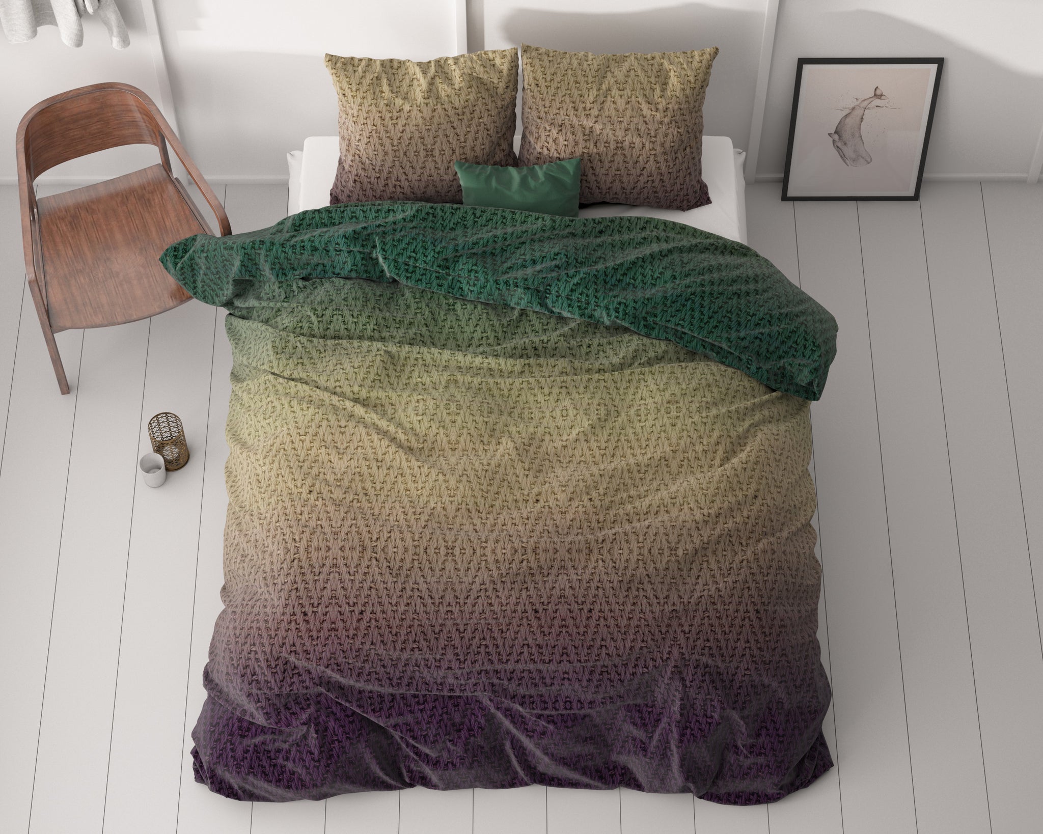 Warm Knits bruin 140 x 200/220