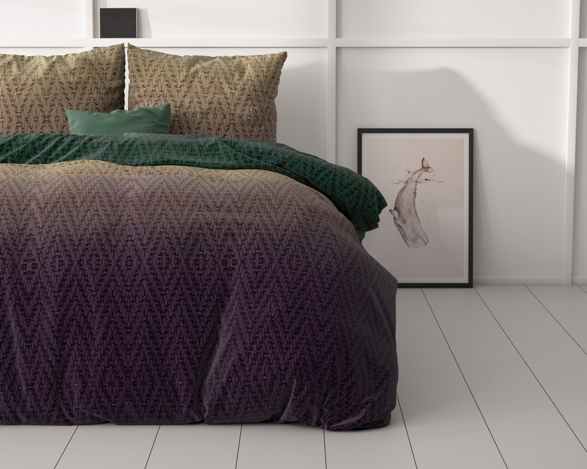 Warm Knits bruin 140 x 200/220
