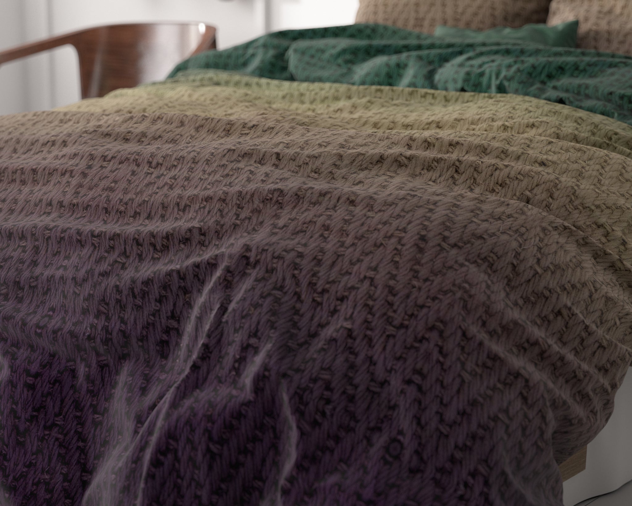 Warm Knits bruin 140 x 200/220