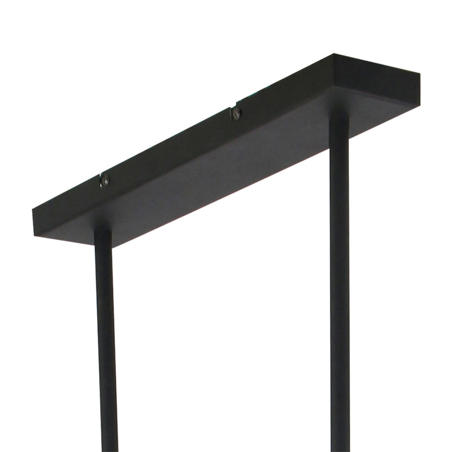 Zwarte hanglamp Buckley 1705ZW met 4 x E27-fitting