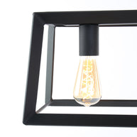 Zwarte hanglamp Buckley 1705ZW met 4 x E27-fitting