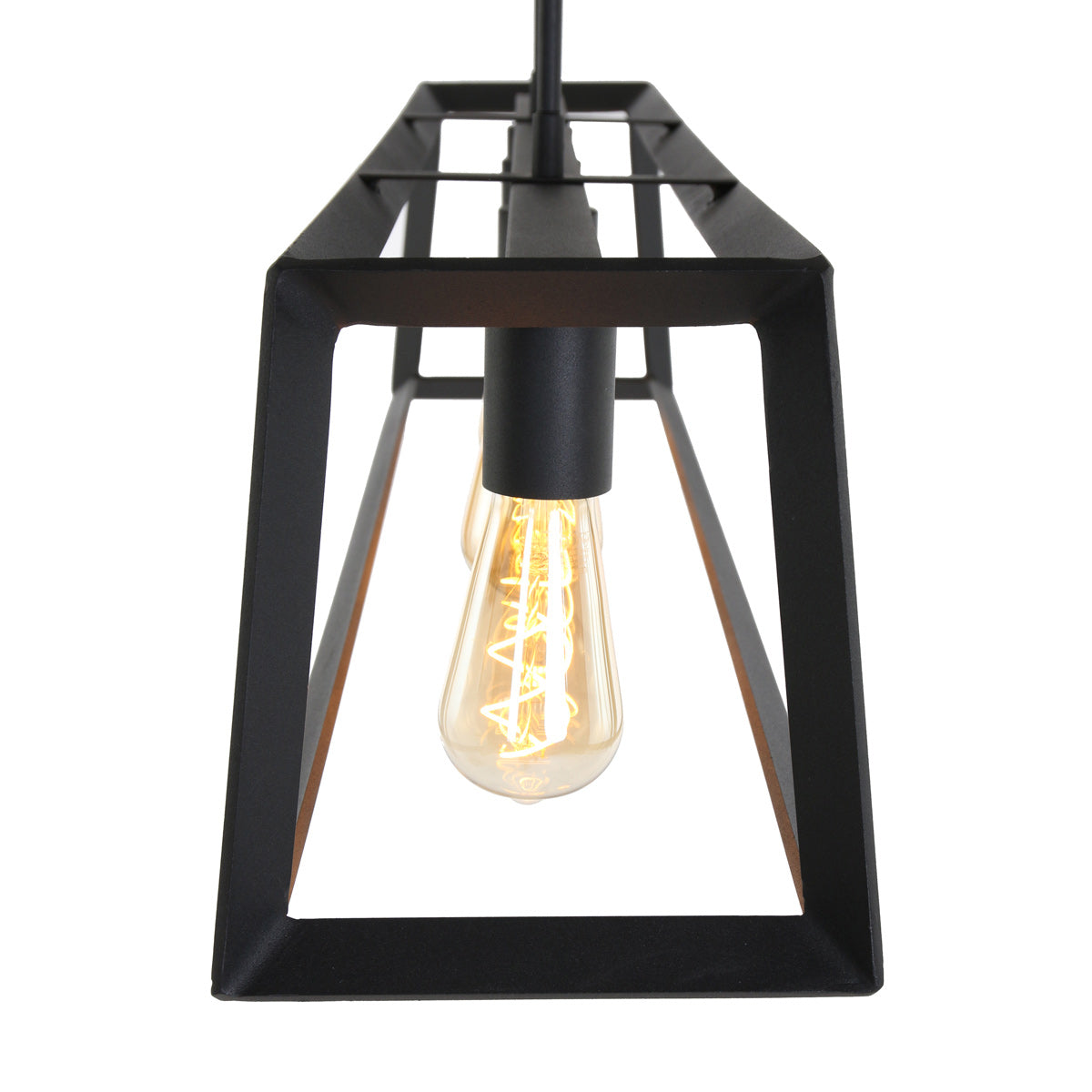 Zwarte hanglamp Buckley 1705ZW met 4 x E27-fitting