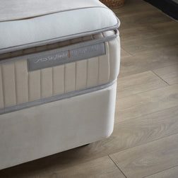 Opbergboxspring Birdybedd Beige 90x200 - Eenpersoons