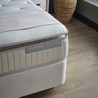 Opbergboxspring Birdybedd Beige 90x200 - Eenpersoons