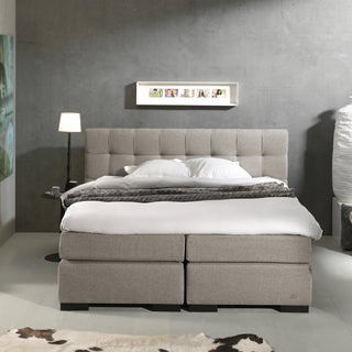 Opbergboxspring Birdybedd beige 140x200