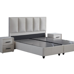 Opbergboxspring Birdybedd Beige 160x200