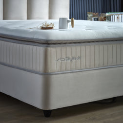 Opbergboxspring Birdybedd Beige 160x200