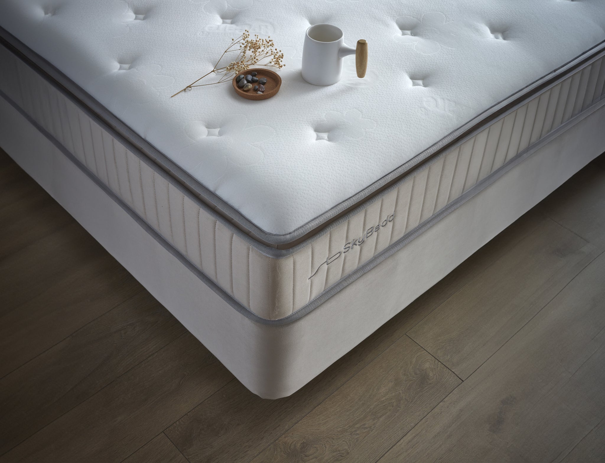 Opbergboxspring Birdybedd Beige 160x200