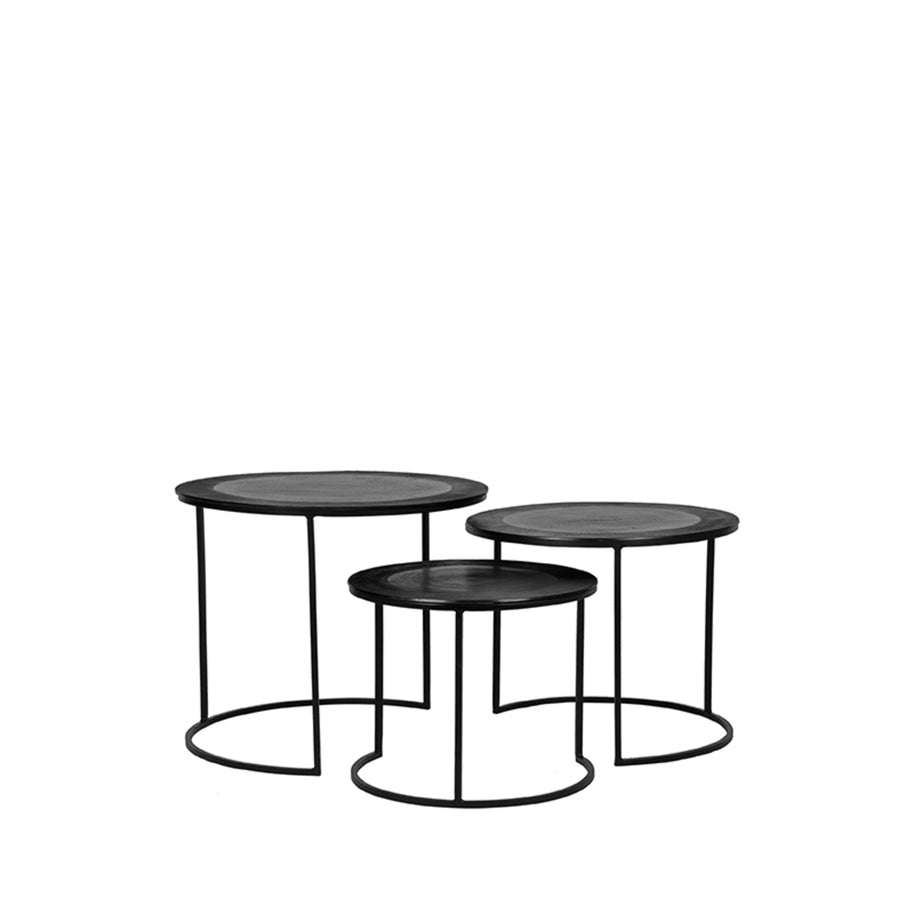 LABEL51 Salontafelset Tres - Zwart - Metaal