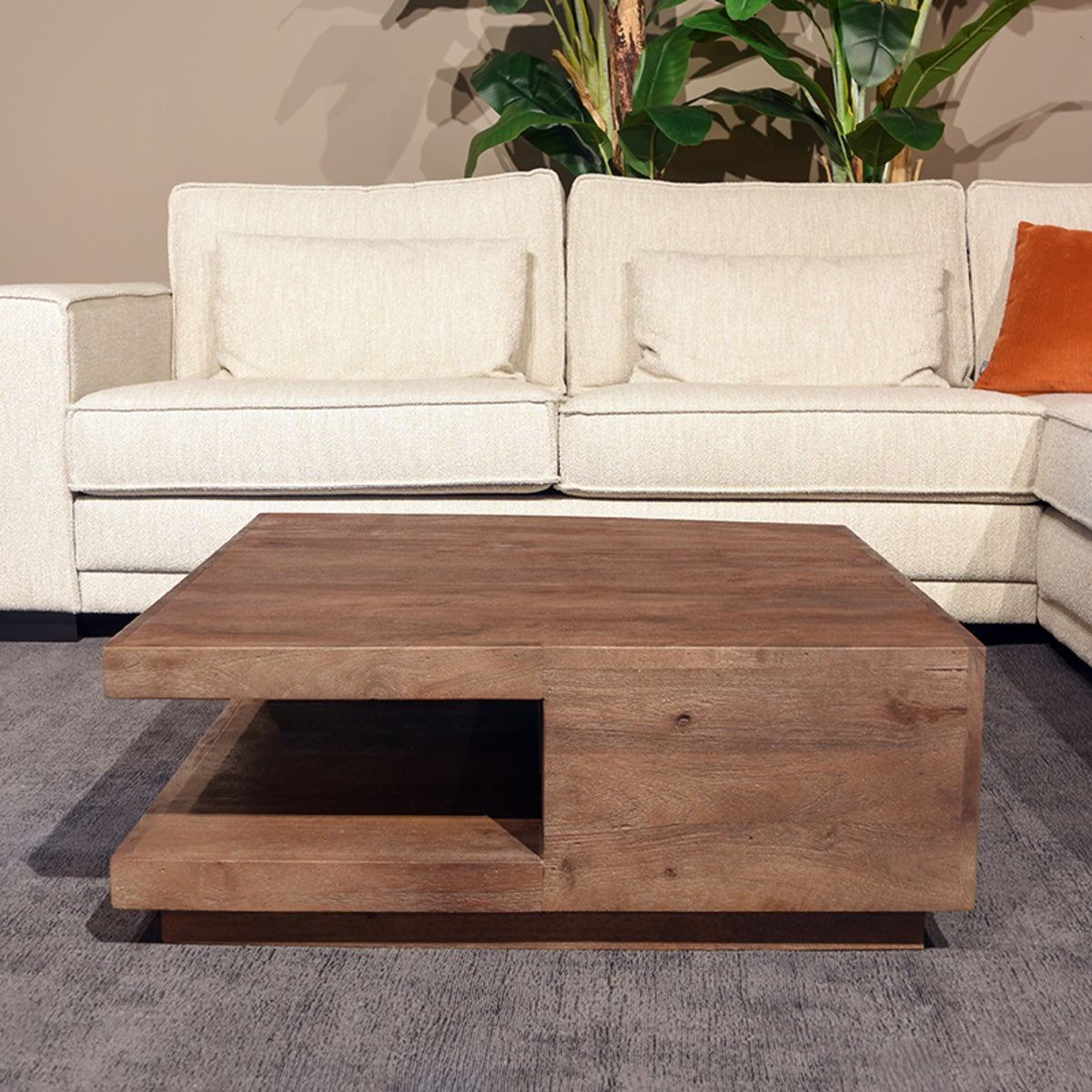 LABEL51 Salontafel Vierkant - Espresso - Mangohout