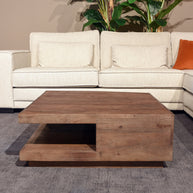 LABEL51 Salontafel Vierkant - Espresso - Mangohout
