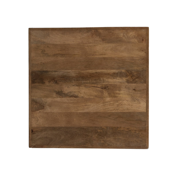 LABEL51 Eetkamertafel Tafelblad Straight Edge - Nature - Mangohout - 70 cm Straight