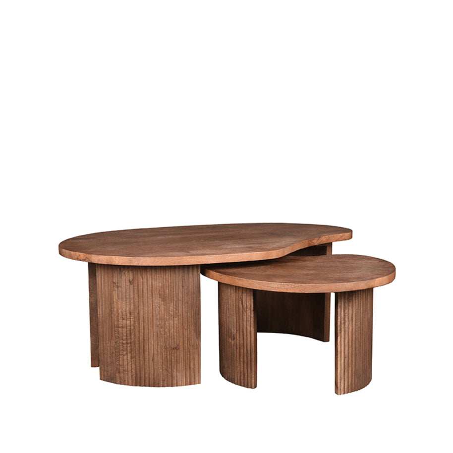 LABEL51 Salontafel Timon - Espresso - Mangohout