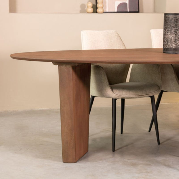 LABEL51 Eetkamertafel Wow - Nature - Mangohout - 300x130 cm