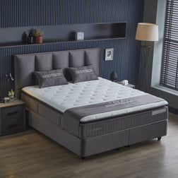 Opbergboxspring Birdybedd Antraciet 180x200