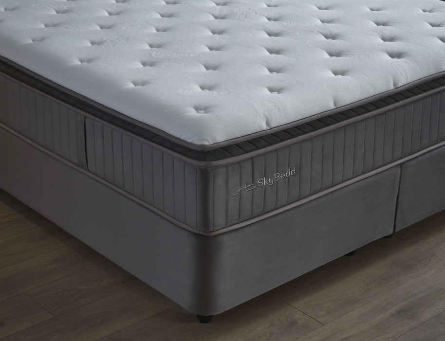 Opbergboxspring Birdybedd Antraciet 180x200