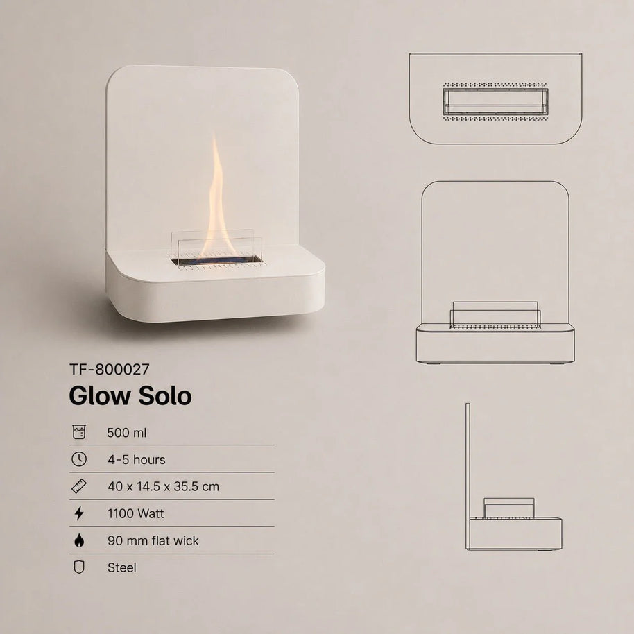 vtwonen tafelhaard Glow Solo 90