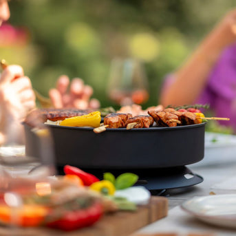 Onyx Mesa tafel-vuurschaal/grill zwart
