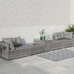 Opbergboxspring Modebed Antraciet 140x200