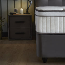 Opbergboxspring Modebed Antraciet 140x200