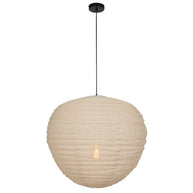Hanglamp Bangalore 2136B - bamboe-linnenkap, sfeervolle eyecatcher