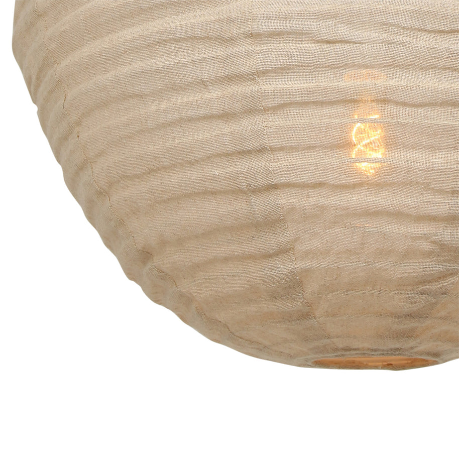 Hanglamp Bangalore 2136B - bamboe-linnenkap, sfeervolle eyecatcher