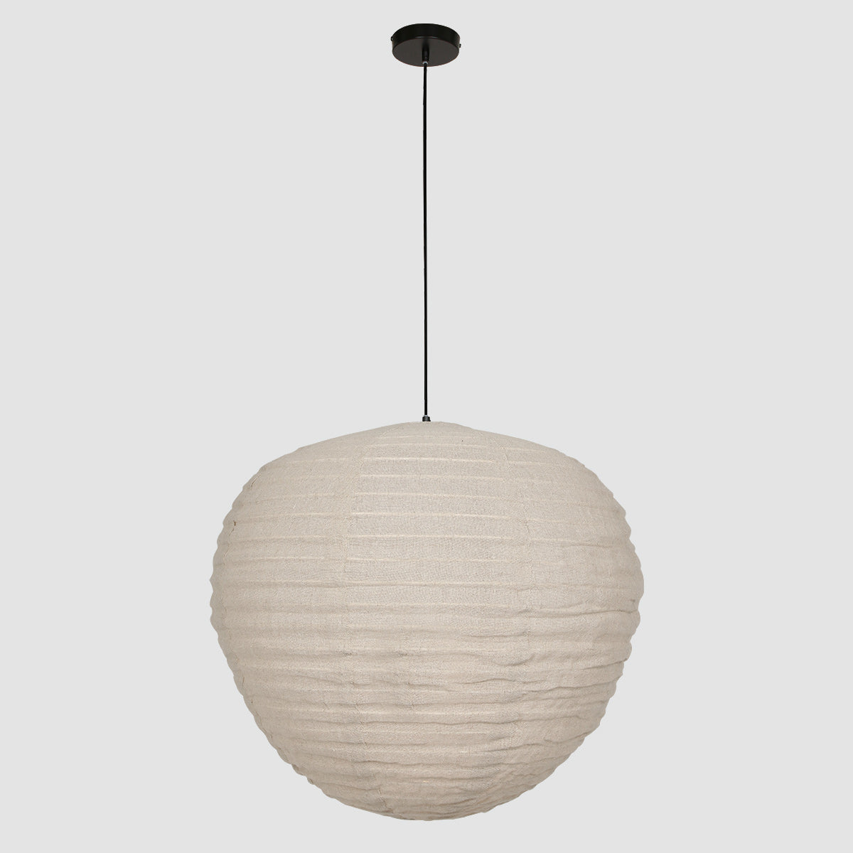 Hanglamp Bangalore 2136B - bamboe-linnenkap, sfeervolle eyecatcher