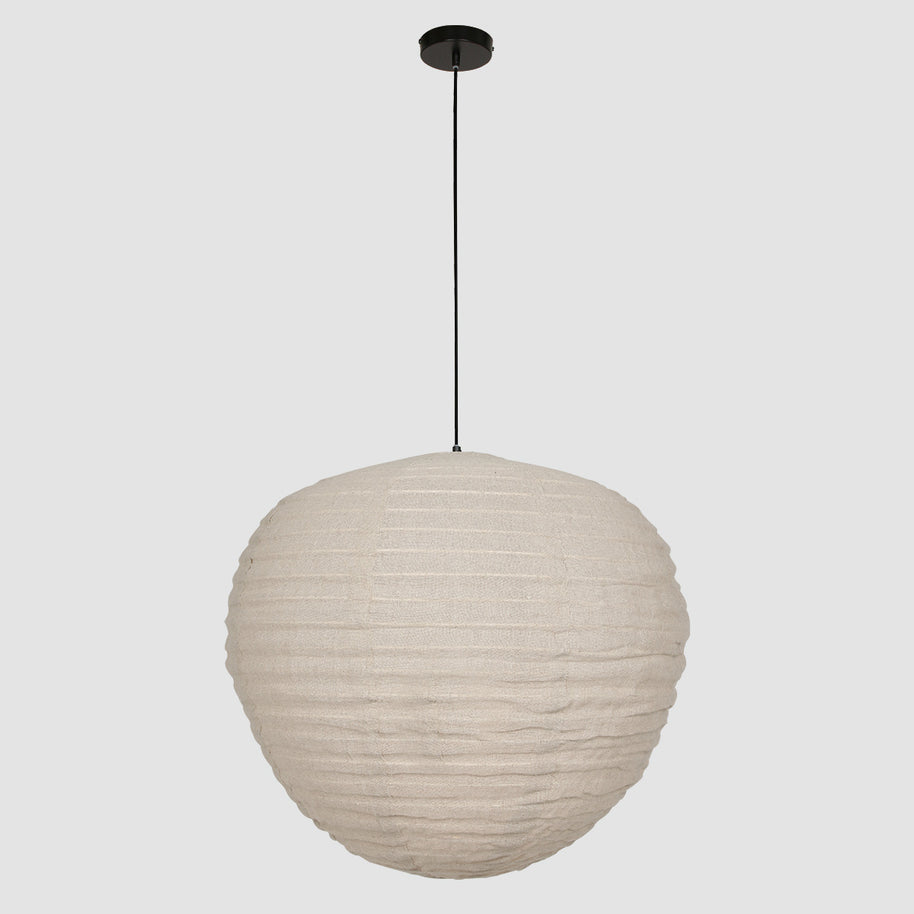 Hanglamp Bangalore 2136B - bamboe-linnenkap, sfeervolle eyecatcher