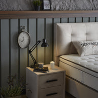 Opbergboxspring Modebedd Beige 90x200 - Eenpersoons