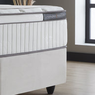 Opbergboxspring Modebedd Beige 90x200 - Eenpersoons