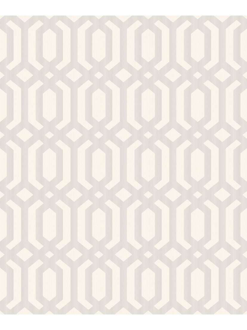 Behang Myriad Kerala Trellis wit/zilver